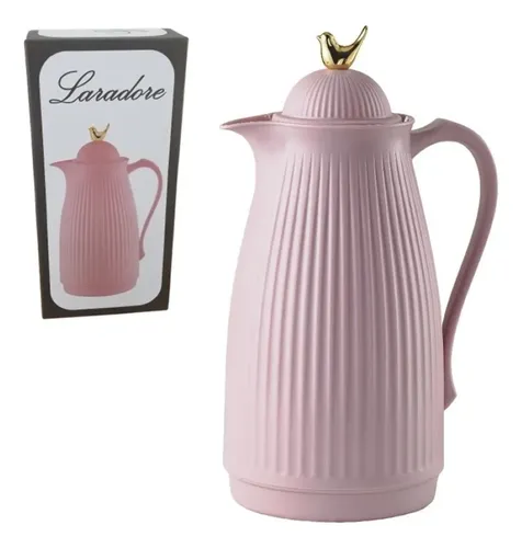 Garrafa Térmica De Café Laradore Bird - Rosa E Dourada (1l) Rosa