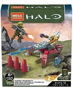 Mega Construx Halo Infinite Takedown: 2 Figuras Torreta Pro