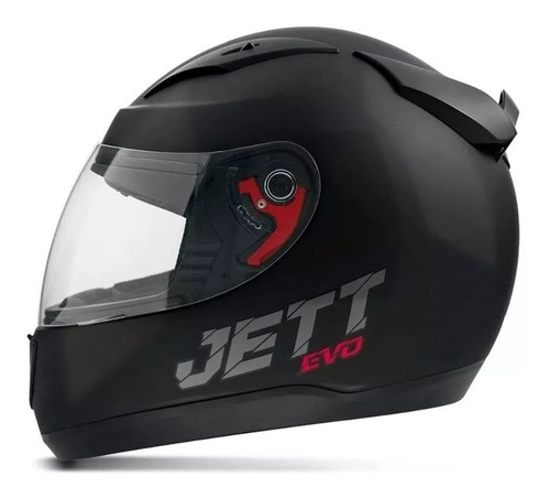 Capacete Jett Evo Line Solid Preto Fosco Tam.56 - Pro Tork