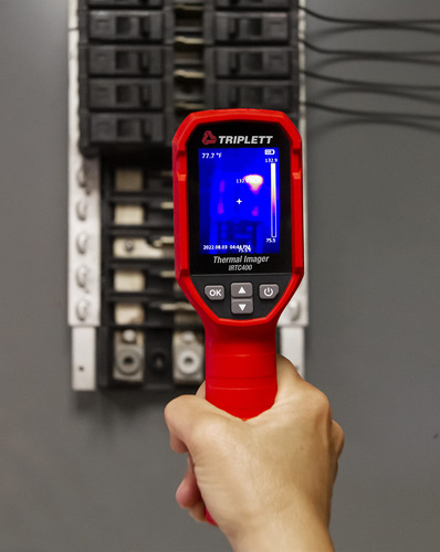 Câmera De Imagem Térmica Triplett Irtc400 Com Display Tft De