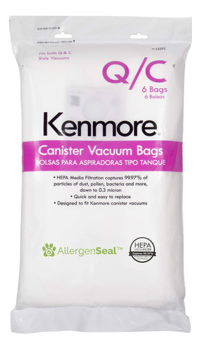 Kenmore Hepa - Bolsas De Aspiradora C Q - Kenmore & Sears Es