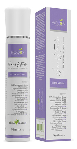 Nano Up Factor 55ml Eccos Dmae Fatores De Crescimento Botox