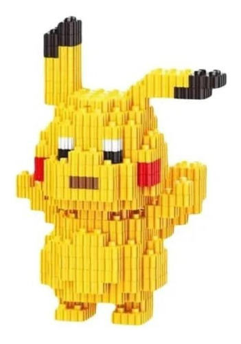 Mini Bloques Armable Figura 3d Micro Blocks Pikachu