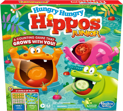 Hasbro Gaming Hungry Hungry Hippos Junior
