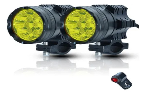 Par Led Amarillo Faros Pulsar Yamaha Universal Estrobo Luz