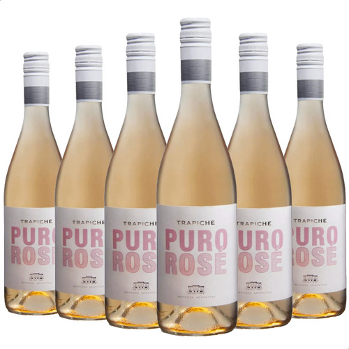Vino rosado Rose Trapiche Puro 750 ml pack x 6 u