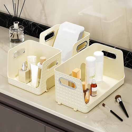 Organizador De Maquillaje, Contenedor De Tocador, Asas L