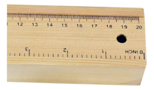 Estuche De Madera Para Lápices, Tapa De Regla, Altura 3cm