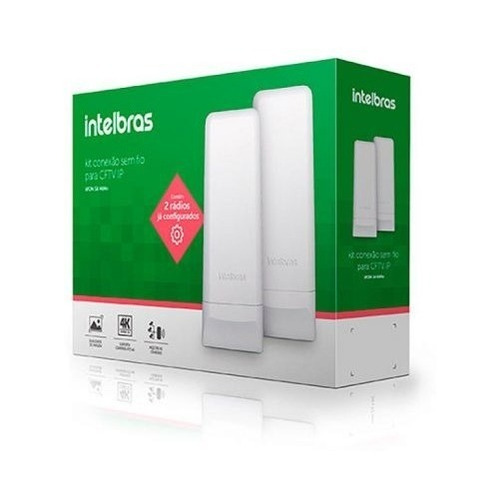 Kit Conexão Sem Fio Para Cftv Ip Wom 5a Mimo Intelbras