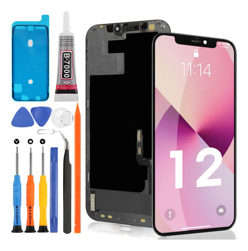 Pantalla táctil lcd Incell para iphone 12 pro a2403 color negro