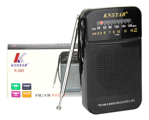 Radio Portatil Inalambrica Fm / Am Knstar K-263 Con Spica 3.
