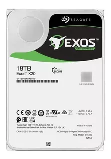 Hd Seagate Exos X20 18tb Sata 6gb/s - St18000nm003d