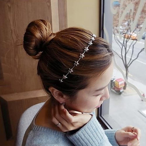 Set De 2 Diademas De Estrellas Doradas Y Plateadas