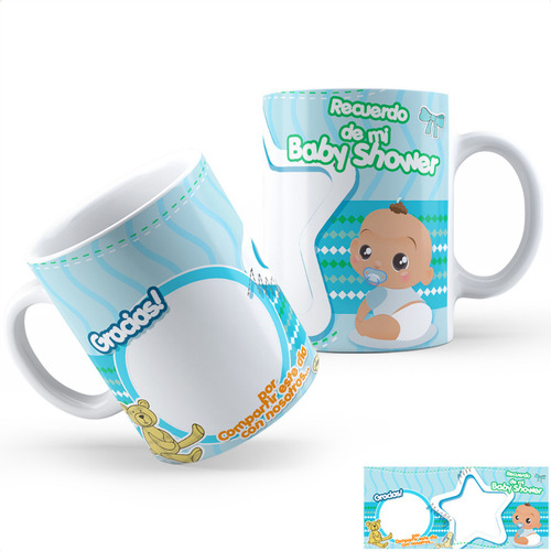 Taza Cerámica Baby Shower Ar Calidad