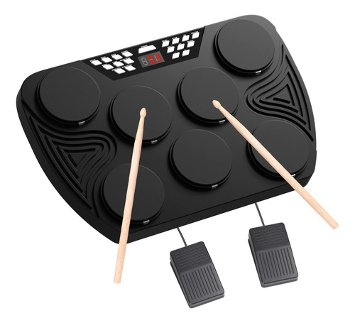 Konix Juego De Bateria Electronica, Kit De Bateria Electrica