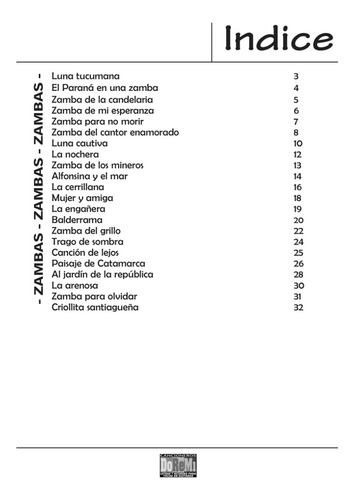 Libro Cancionero Tocando Zambas Para Guitarra Fisico