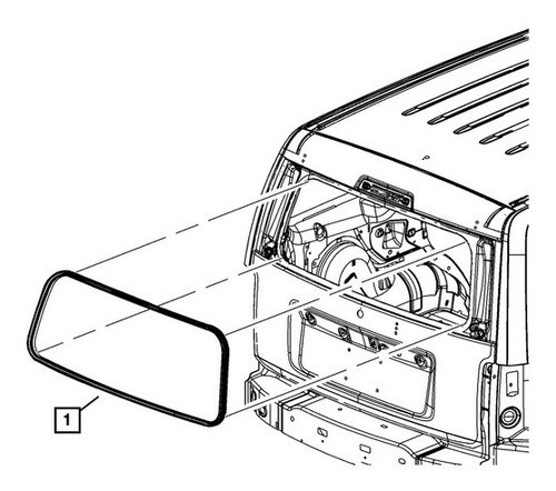 Goma Marco Compuerta Tras Vidrio Jeep Cherokee Kk  08-15