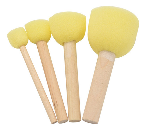 . Esponja Redonda De Espuma Para Pintura, Varias Formas Y