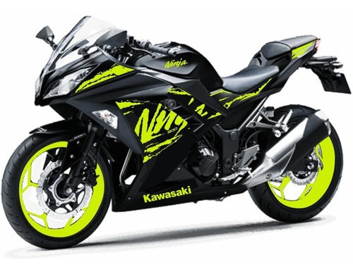 Kit Adhesivos Kawasaki Ninja 300r 2012/2019 #03 Mk Motos