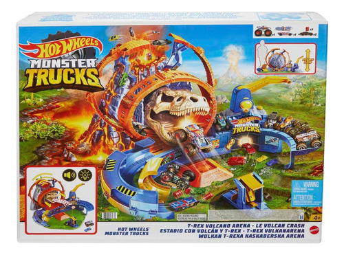 Hot Weels Monster Trucks Volcano Arena Playset Mattel