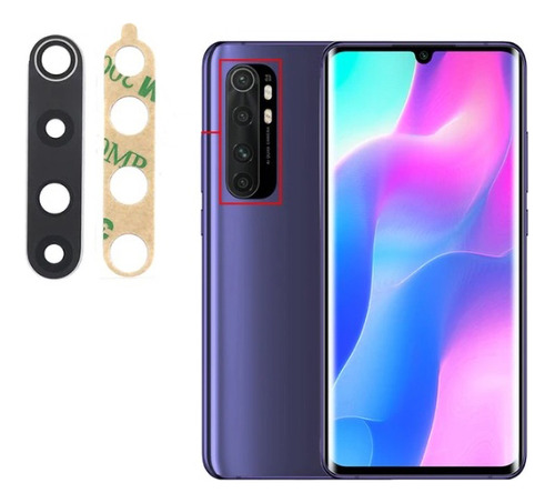 Repuesto Luna Lente Vidrio Camara Xiaomi Mi Note 10 Lite