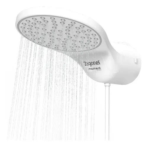 Chuveiro Ducha Eletrônica Moment Zagonel Branco 220v 7500w 7.5 Kw
