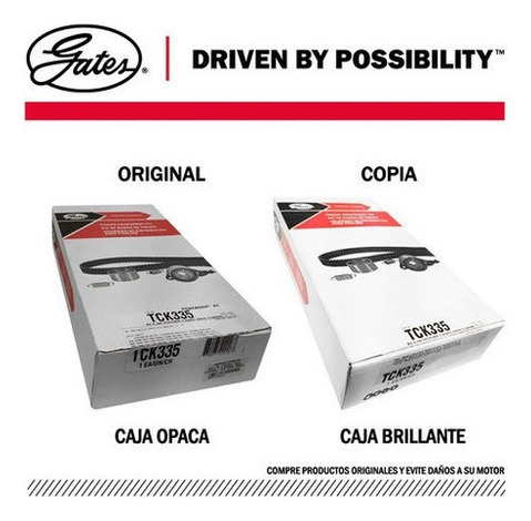 Kit Tiempo Toyota Corolla1.8 2001 16v 7afe Pantallita Gates