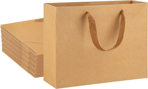 Eusoar Bolsas De Compras De Papel Kraft, 25 Piezas 8,6 X 3,9