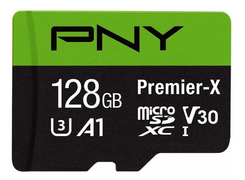 Pny - Tarjeta De Memoria Flash Microsdxc De 128 Gb Premier-.