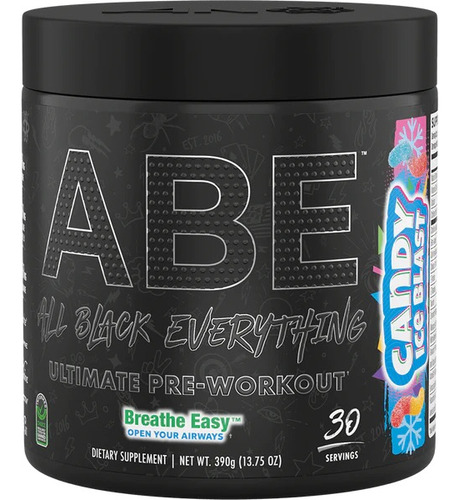 An Abe Ultimate Pre-workout Pre-entreno 30 Servs Sabor Candy Ice Blast