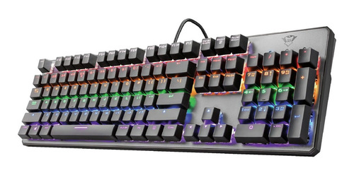 Teclado Gaming Trust Gxt865 Gamer Asta Mecánico Led Rgb