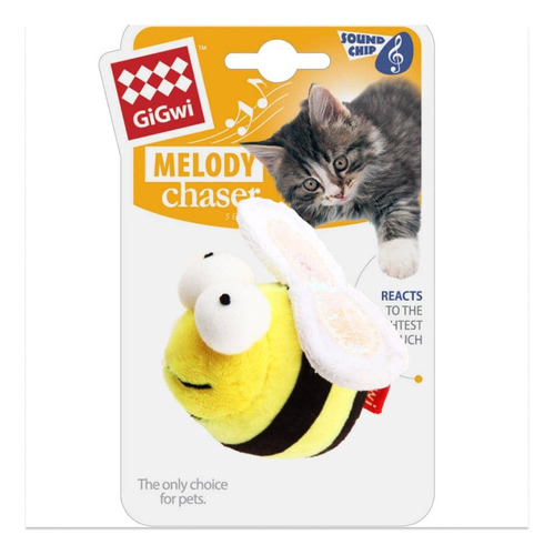 Juguete Gato Gigwi Melody Chaser Abeja Con Sonido