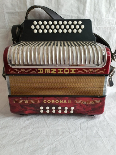 Imagen 1 de 4 de Acordeon Hohner Corona 2 Funcionando Perfecto Sin Detalles