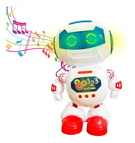 Robot Con Luz Sonido Movimiento Juguete Niños 