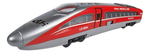Juguete De Tren De Alta Velocidad Con Sonido Y Luces Rojo