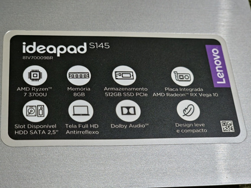 Notebook Lenovo Ideapad S145