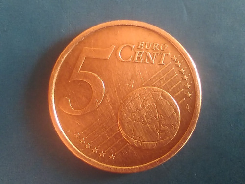 Moneda De 5 Cinco Centavos De Euro Alemania Año 2002