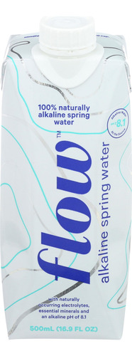 Agua De Manantial Alcalina 500 Ml Flow Agua