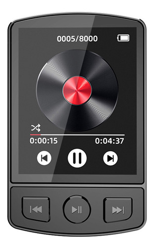 Reproductor De Mp3 Con Pantalla Digital Bt5.0 Con Altavoz Po