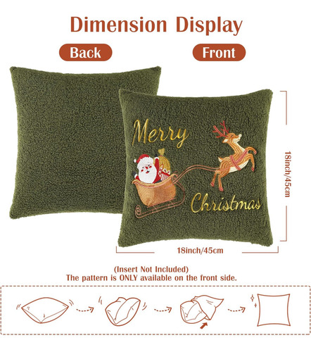 Tampa De Travesseiro De Arremesso De Natal De Lewondr, 1pcs