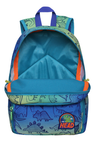 Mochila Infantil Pop Dino Faded Azdd Head Color Azul