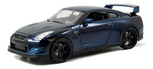Coche Nissan Gtr Azul 1:24 Por  Toys.