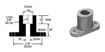 Manchon Acople Cuchilla Cortadora 22mm 7/8 65-222 753-0348