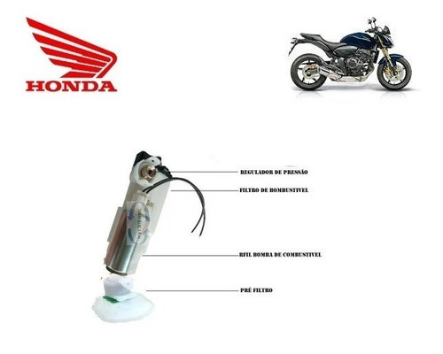 Kit Reparo Completo Bomba De Combustível Honda Cb 600 08/14