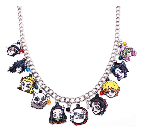 Collar Con Dije De La Familia Babylon Demon Slaye De Hytaibb