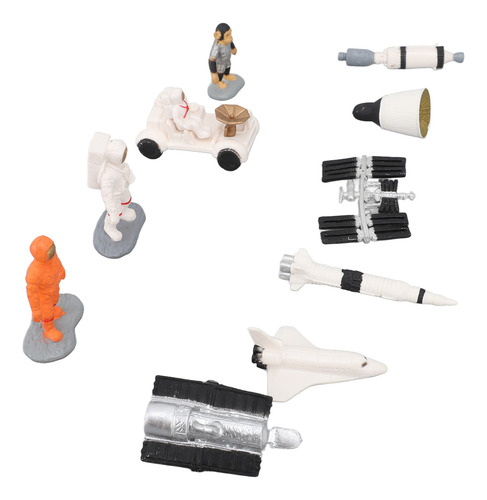 Conjunto De Estatuetas Espaciais Planets Playset Moon Advent