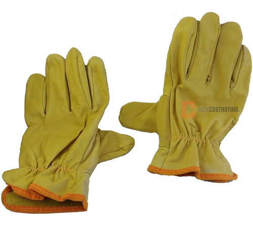 Guantes De Vaqueta (1 Par) Especial Amarillo Profesional