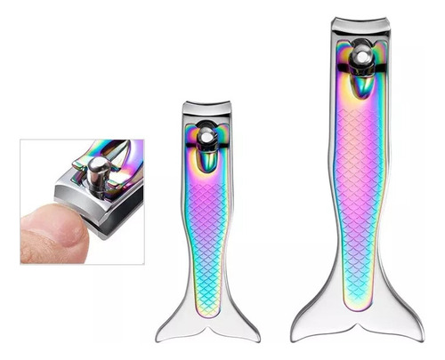 Cortador De Unhas Com Alça Grande Gradiente De Titânio Com
