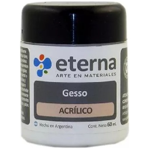 Gesso Acrilico Eterna X 60ml Arte Oleo Acuarela Pincel