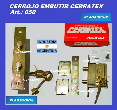 Imagen 4 de 10 de Kit 2 Cerrojo Embutir Doble Paleta Hermanados Premium (dos)